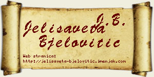 Jelisaveta Bjelovitić vizit kartica
